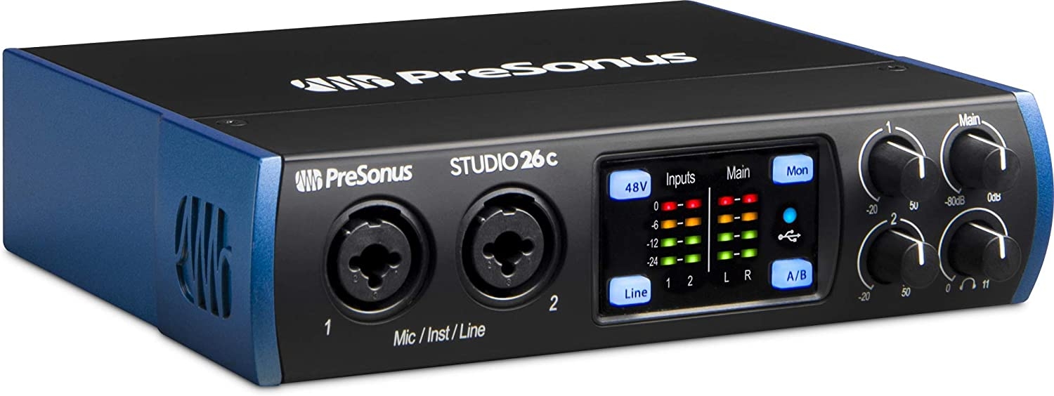 PreSonus Studio 24c 2x2, 192 kHz, USB Audio Interface with Studio One Artist and Ableton Live Lite DAW Recording Software - Image 23