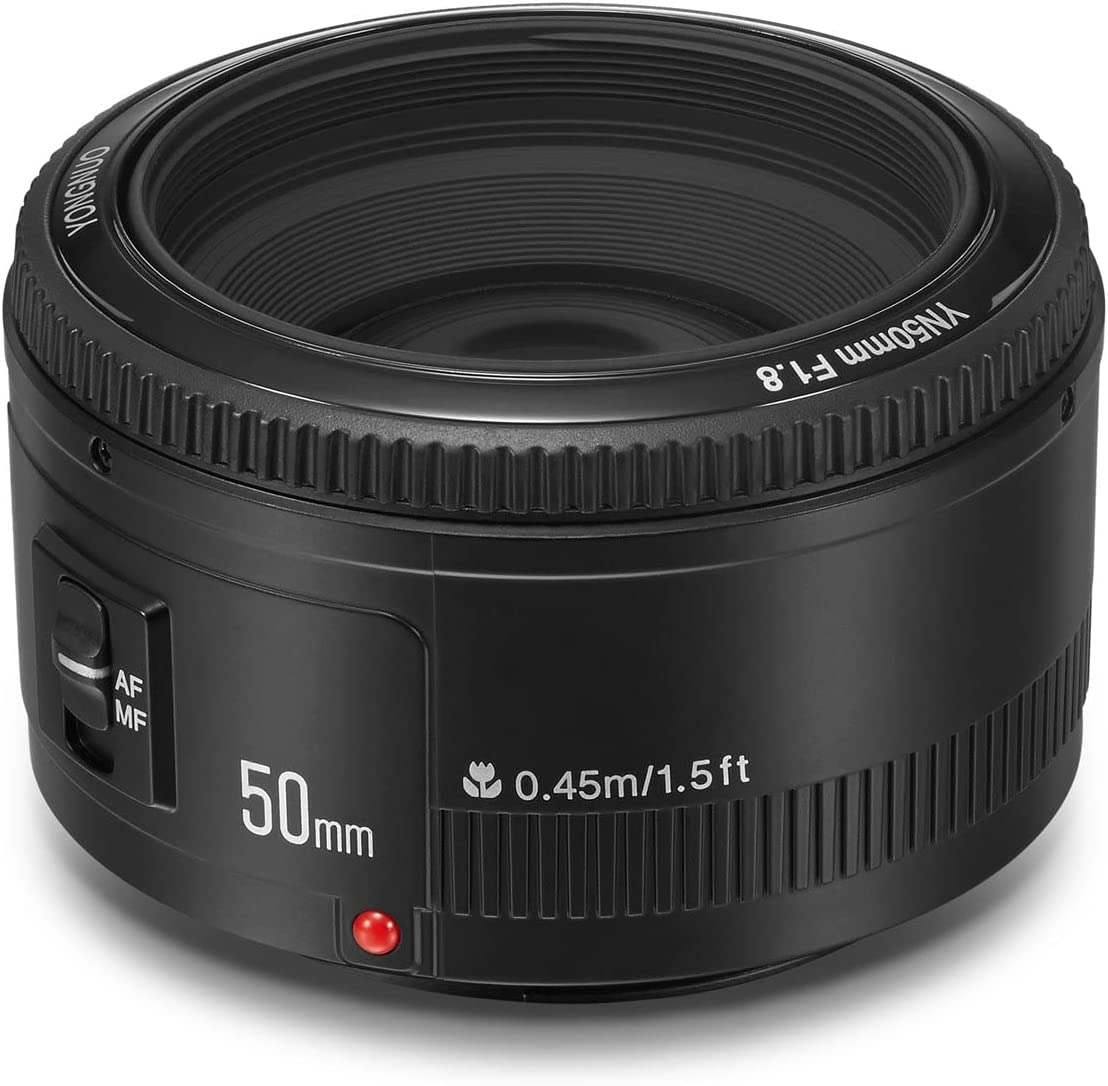 YONGNUO YN50mm F1.8 Lens Large Aperture Auto Focus Lens Compatible with Canon EF Mount EOS Camera - Image 6