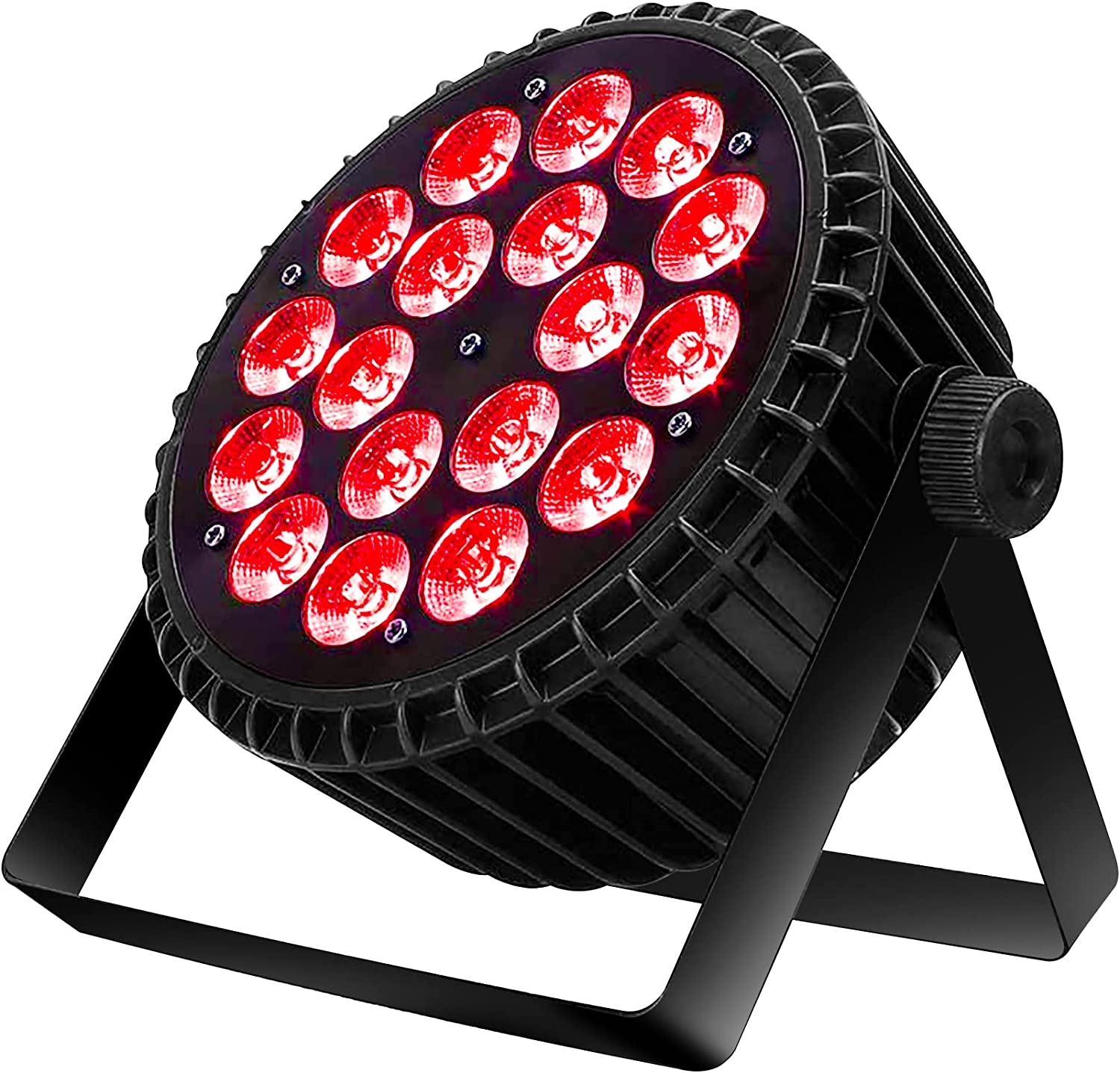 SHEHDS Stage Lights 18x12W LED Par Can Lights RGBW 4in1 DMX Uplights Aluminum Shell LED Stage Lighting DJ Lights with Sound - Image 20