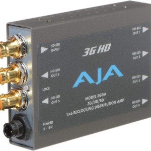 AJA 3GDA 1x6 3G/HD/SD Reclocking Distribution Amplifier