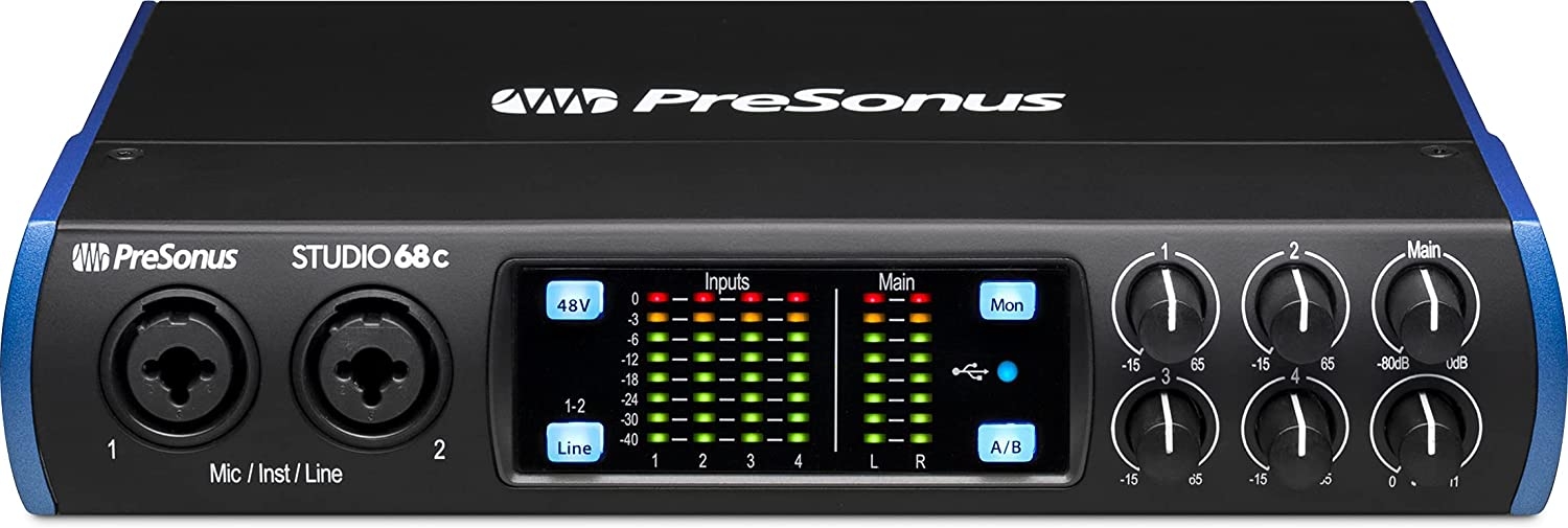 PreSonus Studio 24c 2x2, 192 kHz, USB Audio Interface with Studio One Artist and Ableton Live Lite DAW Recording Software - Image 5