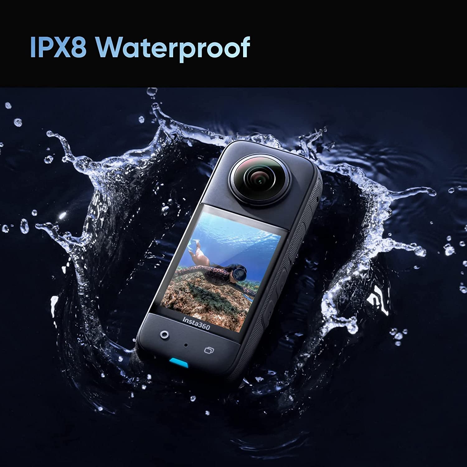 insta360 X3 - Waterproof 360 Action Camera with 1/2" 48MP Sensors, 5.7K 360 Active HDR Video, 72MP 360 Photo, 4K Single-Lens, - Image 14