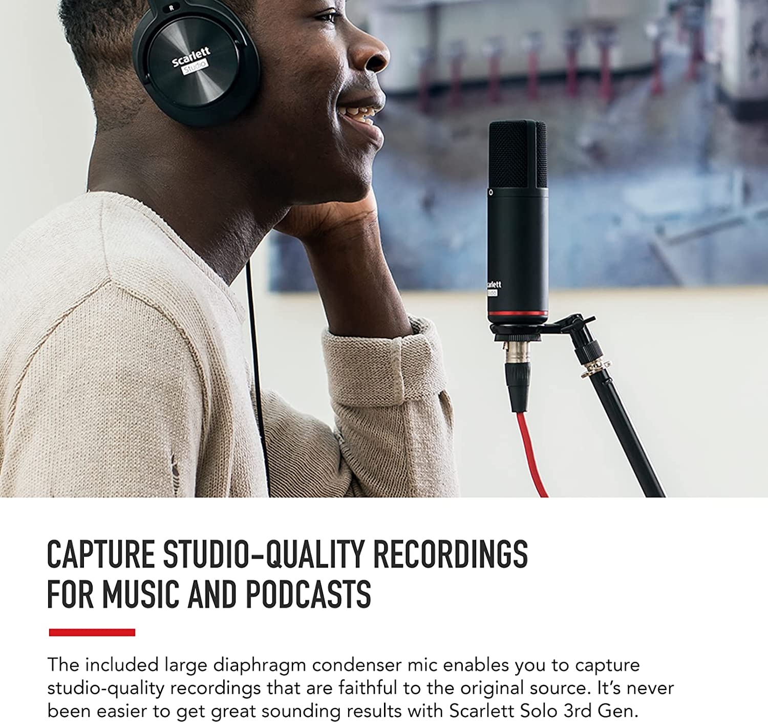 Focusrite Scarlett Solo Studio 3rd Gen USB Audio Interface Bundle for the Guitarist, Vocalist or Producer with Condenser - Image 36