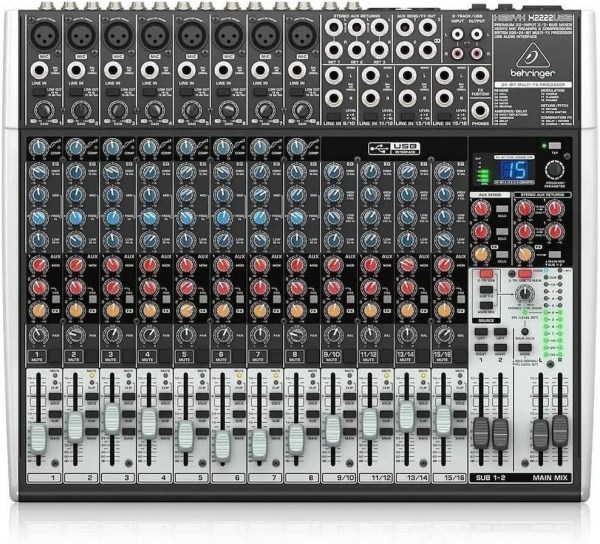 Behringer Xenyx X2222USB Mixer with USB and Effects - Event