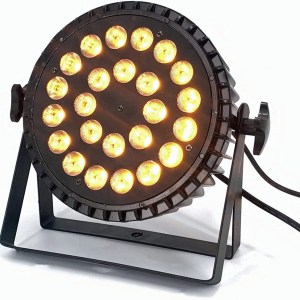 LED Par Lights Stage Lights 24LEDs 432Watts 6in1 RGBWA UV Par Lights Strict Testing Uplights with Sound Activated DMX512 Control