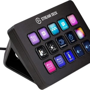 Elgato Stream Deck MK.2 – Studio Controller, 15 macro keys, trigger actions in apps and software like OBS,