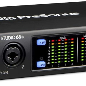 PreSonus Studio 24c 2x2, 192 kHz, USB Audio Interface with Studio One Artist and Ableton Live Lite DAW Recording Software