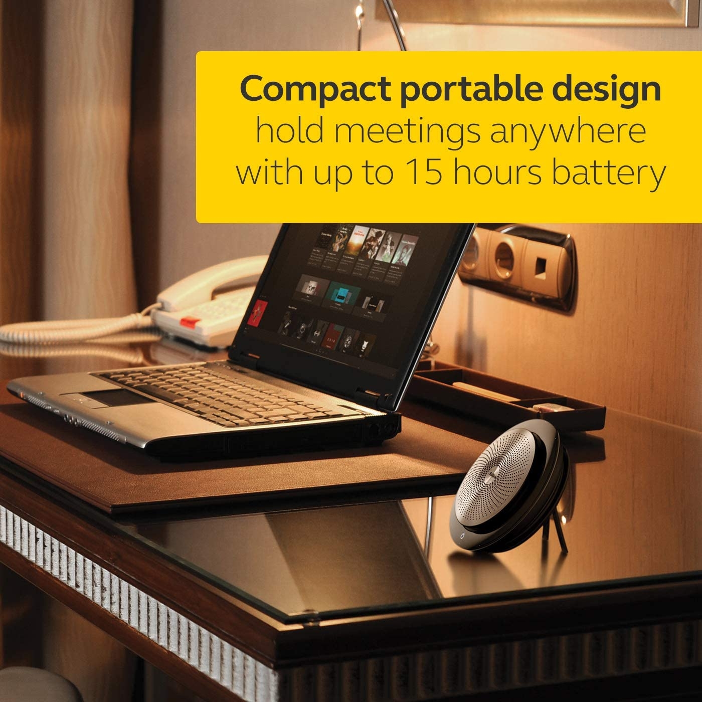 Jabra Speak 510 Wireless Bluetooth Speaker for Softphone and Mobile Phone – Easy Setup, Portable Speaker for Holding Meetings - Image 76