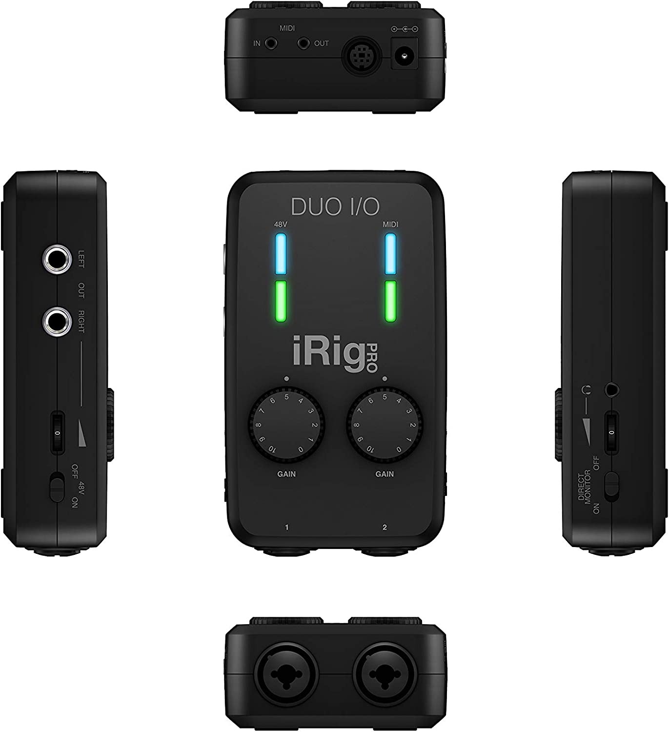 IK Multimedia iRig Pro Duo I/O USB audio interface, TRS balanced & headphones outputs, audio mixer to 24-bit, midi interface for - Image 14
