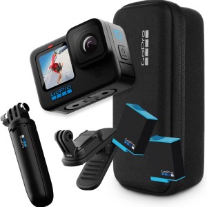 GoPro HERO10 Black Accessory Bundle - Includes HERO10 Camera, Shorty (Mini Extension Pole + Grip), Magnetic Swivel Clip,