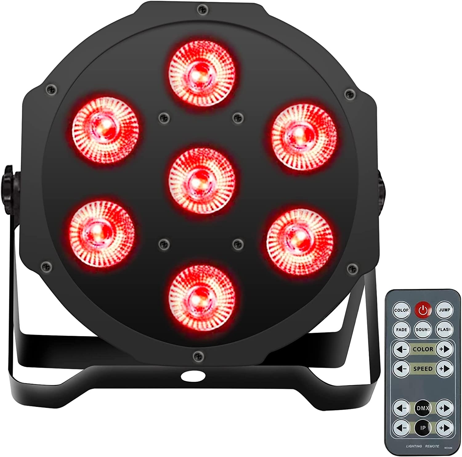 SHEHDS Stage Lights 18x12W LED Par Can Lights RGBW 4in1 DMX Uplights Aluminum Shell LED Stage Lighting DJ Lights with Sound - Image 14
