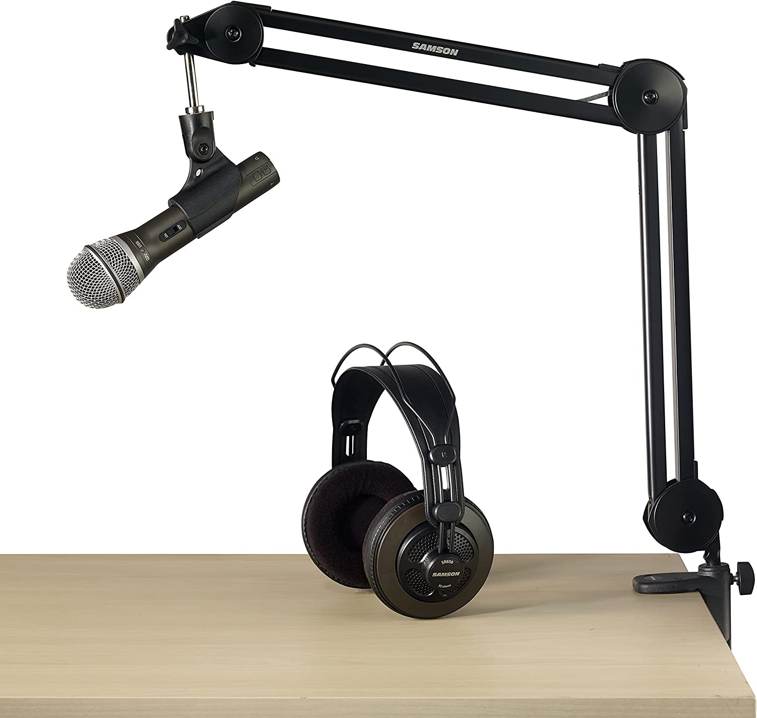 Samson Technologies Q2U USB/XLR Dynamic Microphone Recording and Podcasting Pack (Includes Mic Clip, Desktop Stand, Windscreen