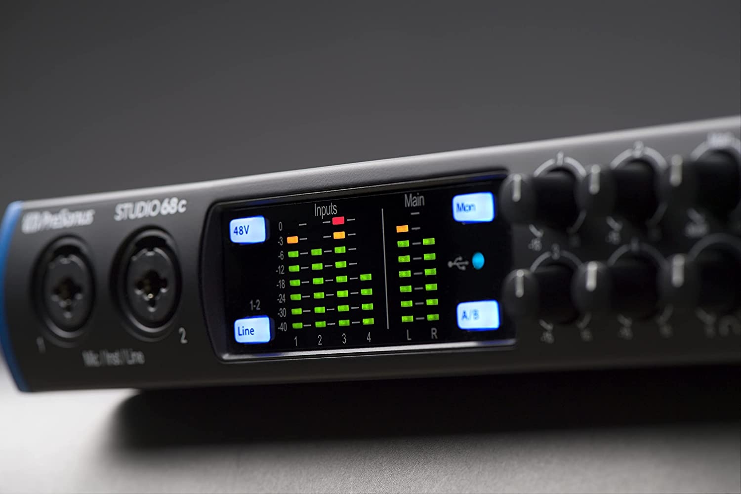 PreSonus Studio 24c 2x2, 192 kHz, USB Audio Interface with Studio One Artist and Ableton Live Lite DAW Recording Software - Image 8