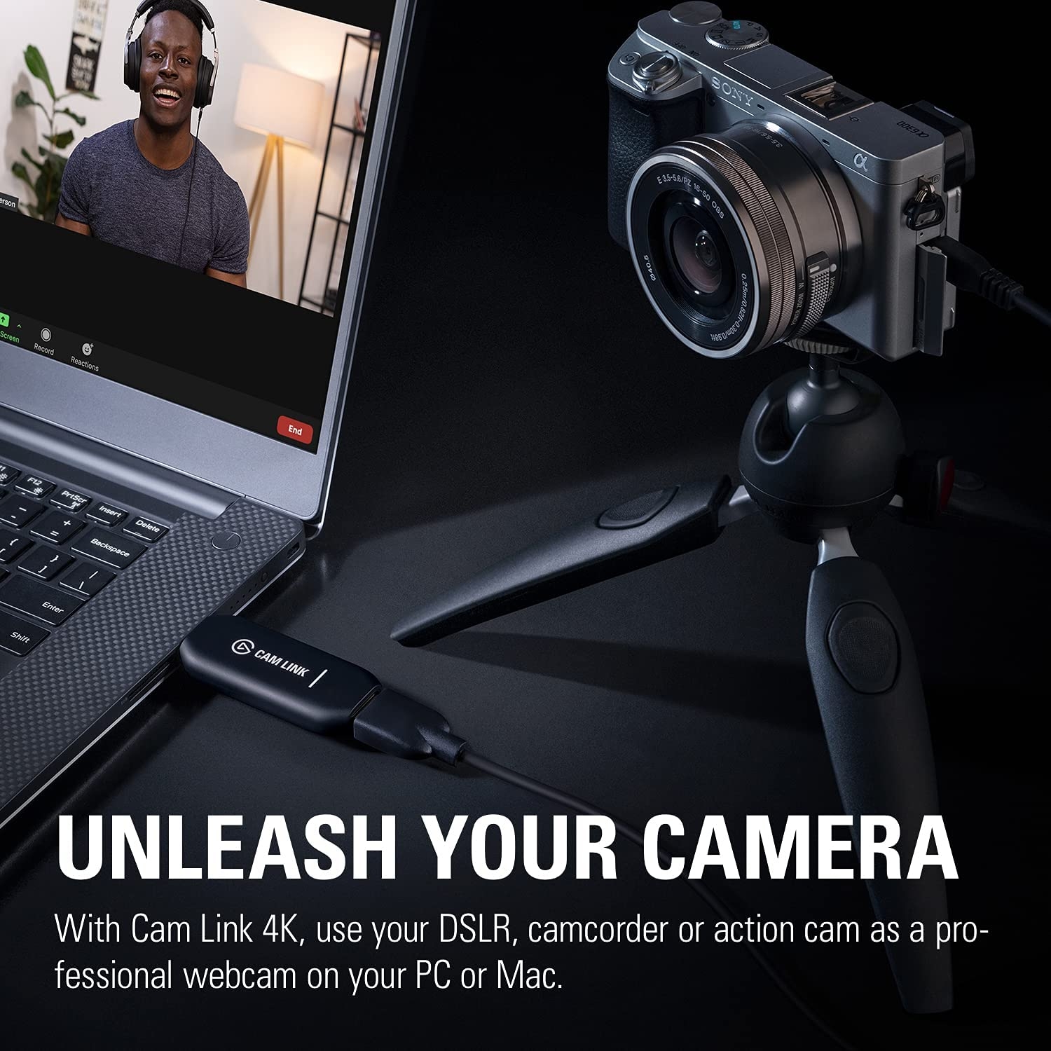 Elgato Cam Link 4K, External Camera Capture Card, Stream and Record with DSLR, Camcorder, ActionCam as Webcam in 1080p60, 4K30 - Image 2
