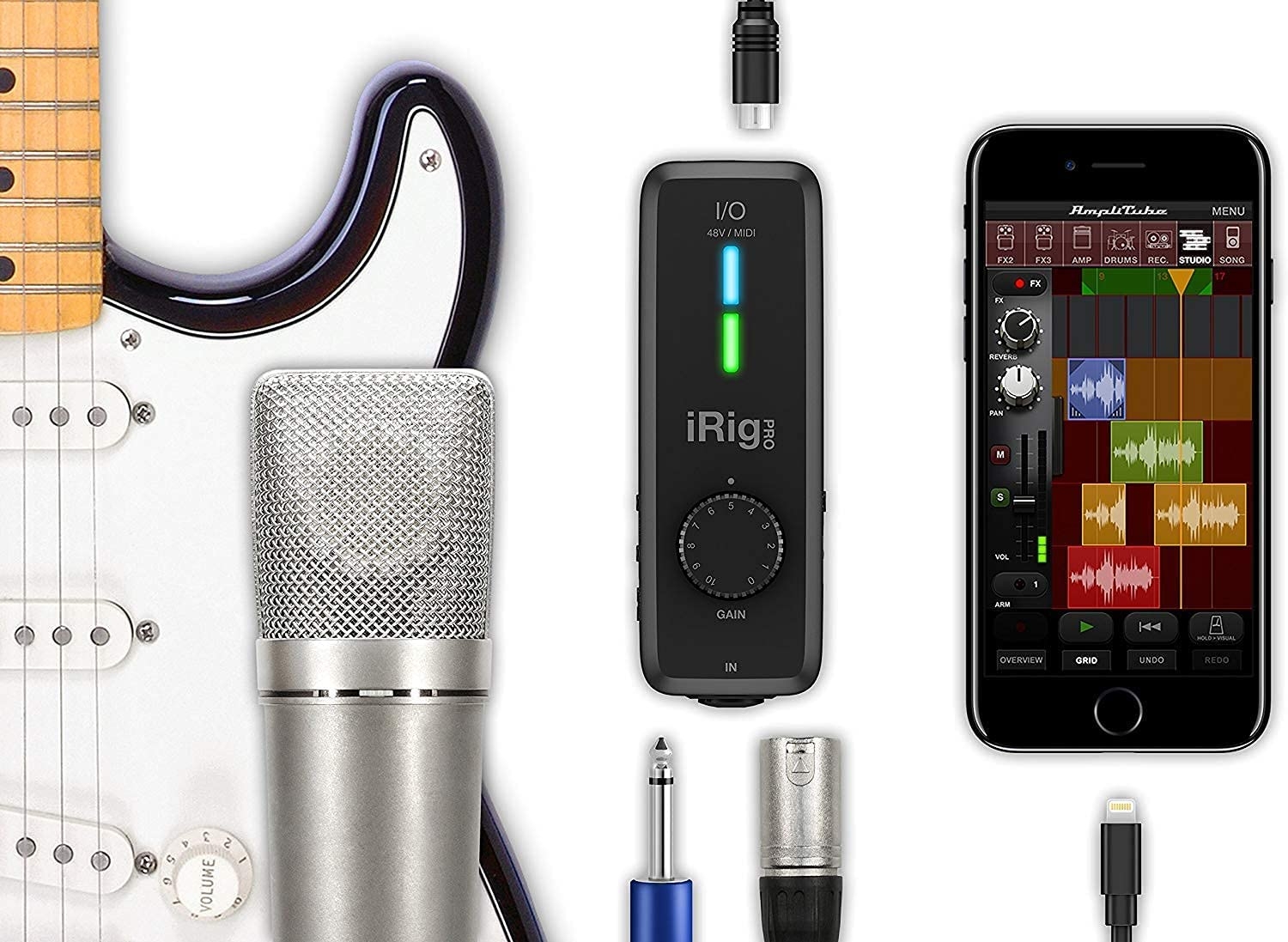 IK Multimedia iRig Pro Duo I/O USB audio interface, TRS balanced & headphones outputs, audio mixer to 24-bit, midi interface for - Image 6