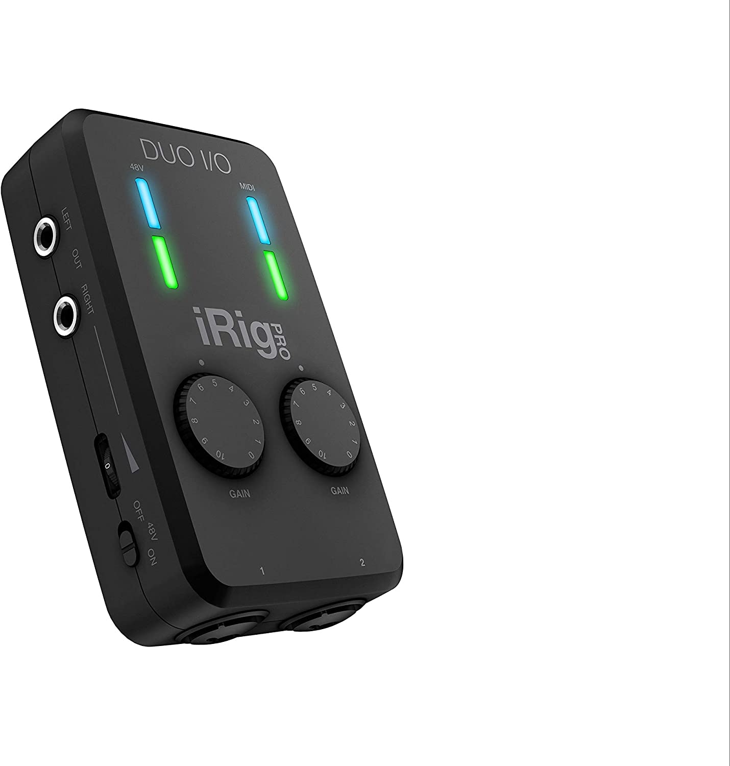 IK Multimedia iRig Pro Duo I/O USB audio interface, TRS balanced & headphones outputs, audio mixer to 24-bit, midi interface for - Image 9