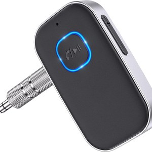 COMSOON Bluetooth 5.0 Receiver for Car, Noise Cancelling Bluetooth AUX Adapter, Bluetooth Music Receiver for Home Stereo/Wired