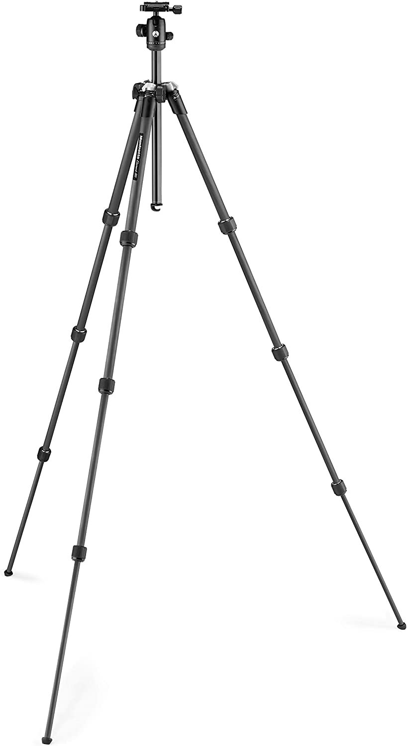 Manfrotto Element MII Mobile Bluetooth Carbon MKELMII4CMB-BH, Lightweight Travel Tripod, with Carry Bag, Arca-Compatible Ball - Image 5