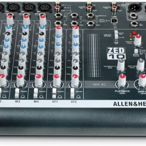 Allen & Heath ZED-10 - Touring Quality Audio Mixer with 2 Mic/Line, 2 Mic/Line/DI, 3 Stereo Line and USB I/O (AH-ZED-10)
