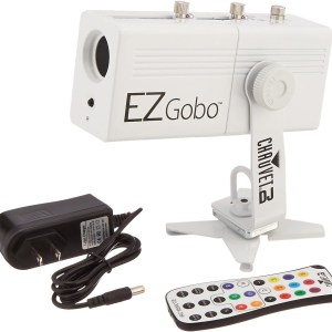 CHAUVET DJ EZGOBO Battery-Powered LED Gobo Projector w/Manual Zoom DJ Effect Light