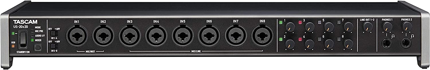 Tascam US-16x08 Rackmount USB Audio/MIDI Interface
