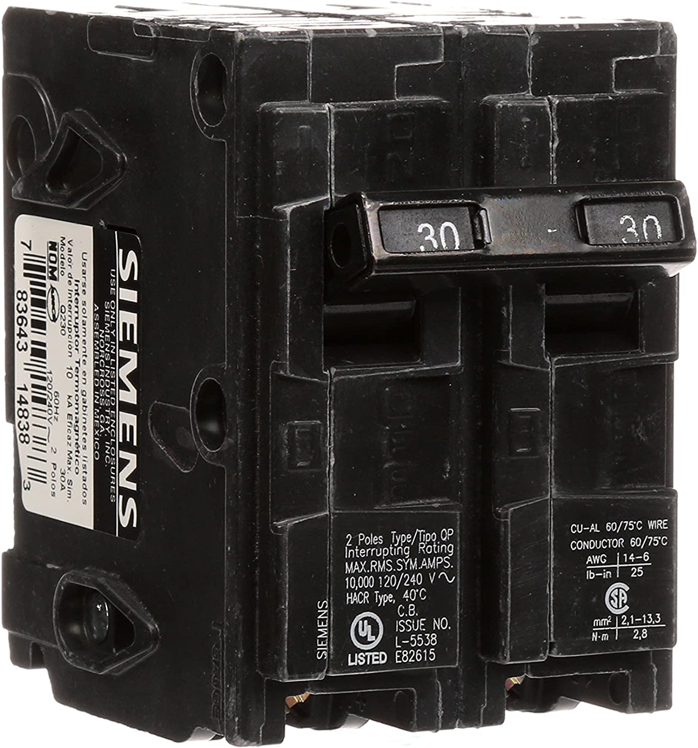Siemens TL137US Talon Temporary Power Outlet Panel with a 20, 30, and 50-Amp Receptacle Installed, Unmetered - Image 15