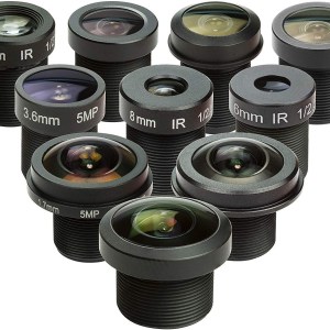 M12 Lens Set, Arducam Lens for Raspberry Pi Camera (1/4") and Arduino, Telephoto, Macro, Wide Angle, Fisheye Lens Kit (10°-