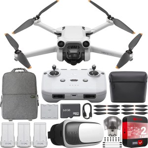 DJI Mini 3 Pro Camera Drone Quadcopter with RC-N1 Remote Controller + Fly More Kit CP.MA.00000488.02 with 4K 48MP Extended