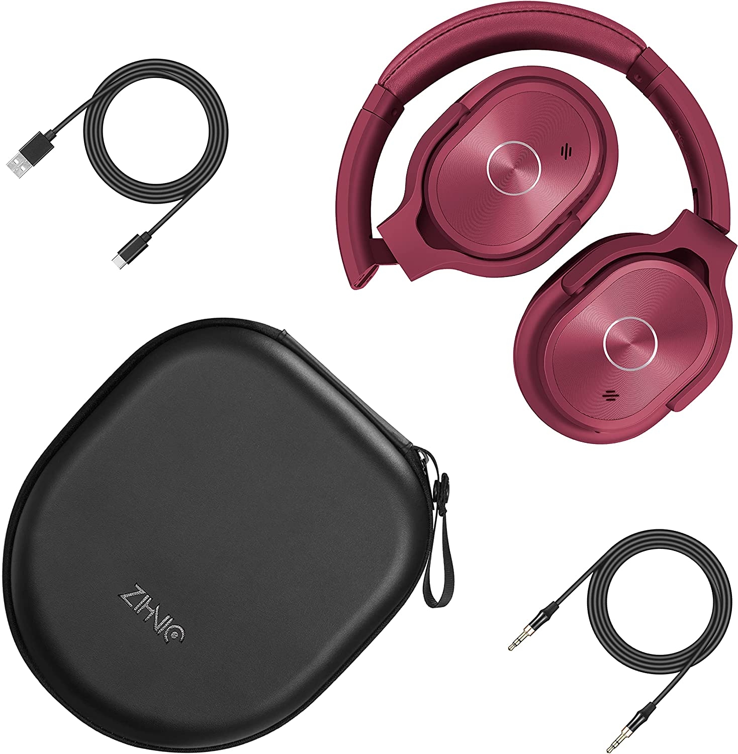 ZIHNIC Active Noise Cancelling Headphones, 40H Playtime Wireless Bluetooth Headset with Deep Bass Hi-Fi Stereo Sound,Comfortable - Image 12
