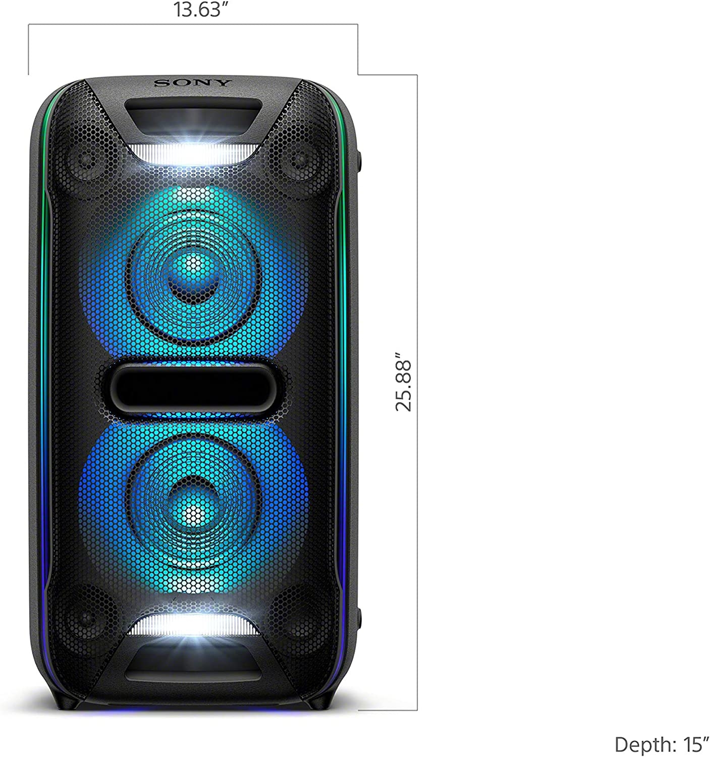 Sony XB72 High Power Home Audio System with Bluetooth Technology