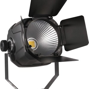 DragonX 2in1 Professional Powerful Hybrid Spotlight with Barn Doors COB LED 50/50 Cool and Warm White Stage Lighting for