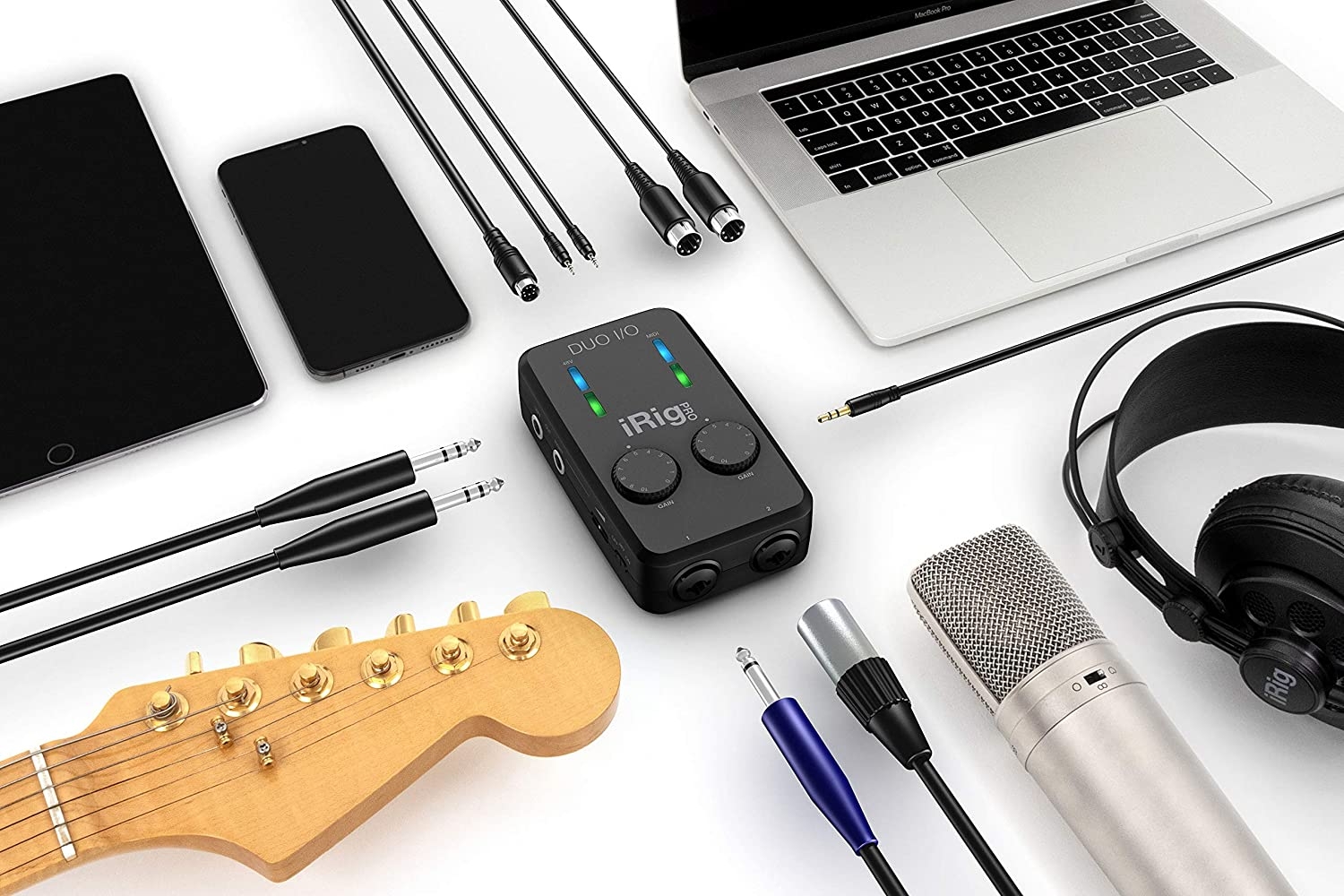 IK Multimedia iRig Pro Duo I/O USB audio interface, TRS balanced & headphones outputs, audio mixer to 24-bit, midi interface for - Image 17