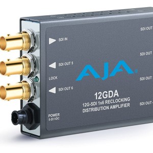 AJA 1x6 12G HD/SD SDI Reclocking Distribution Amplifier