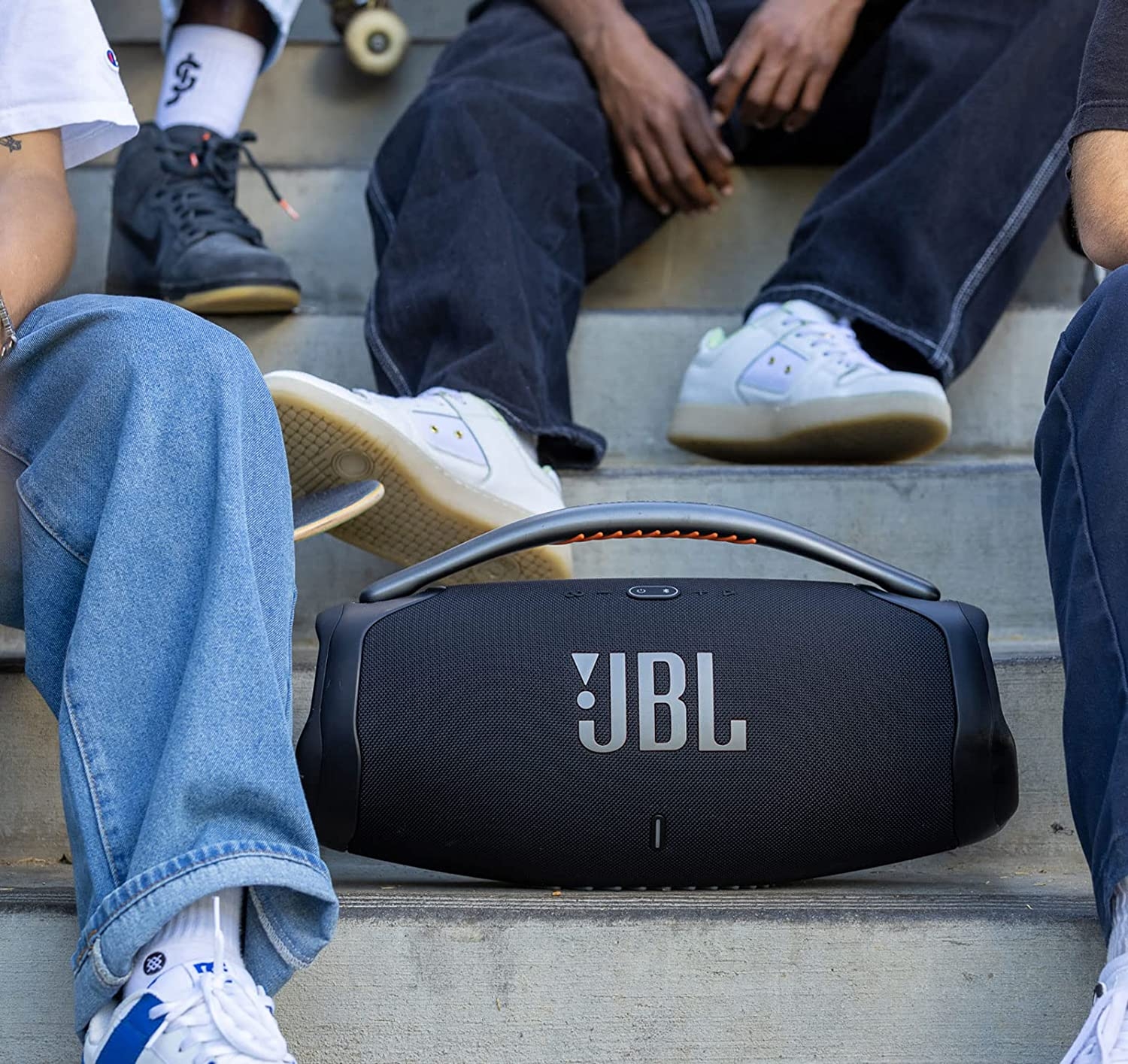JBL Boombox 3 - Portable Bluetooth Speaker Bundle with divvi! Protective Hardshell Case - Black - Image 9