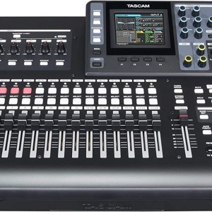 Tascam DP-24SD 24-Track Digital Portastudio Multi-Track Audio Recorder , Black