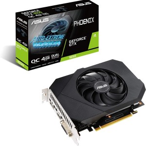 ASUS Phoenix NVIDIA GeForce GTX 1650 OC Edition Gaming Graphics Card (PCIe 3.0, 4GB GDDR6 Memory, HDMI, DisplayPort, DVI-D,