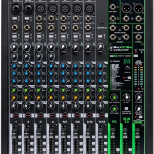 Mackie ProFXv3 Series, 10-Channel Professional Effects Mixer with USB, Onyx Mic Preamps and GigFX effects engine - Unpowered