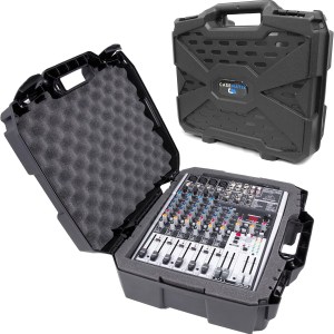 CASEMATIX 17" Hard Shell Audio Mixer Travel Case Compatible with Behringer Xenyx X1204USB, 1204USB, QX1204USB, Q1204USB, 1202FX,