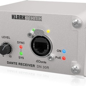 Klark Teknik 2-Channel Dante Audio Receiver for High-Performance Networking (DN30R)