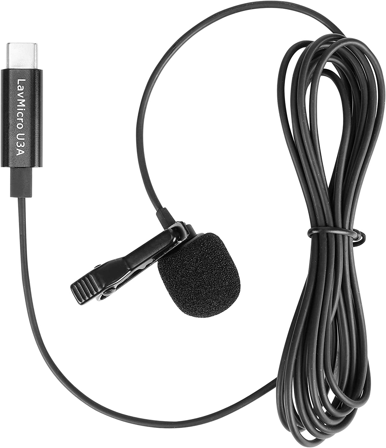 Saramonic Lavalier Microphone with USB-C for Mobile Devices and Computers with 6.6-Foot (2m) Cable &Right-Angle USB-C Adapter - Image 5