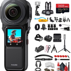 insta360 ONE RS 1-Inch 360 Edition - 6K 360 Camera with Dual 1-Inch Sensors, Stabilization, Superb Low Light, Water Resistant +