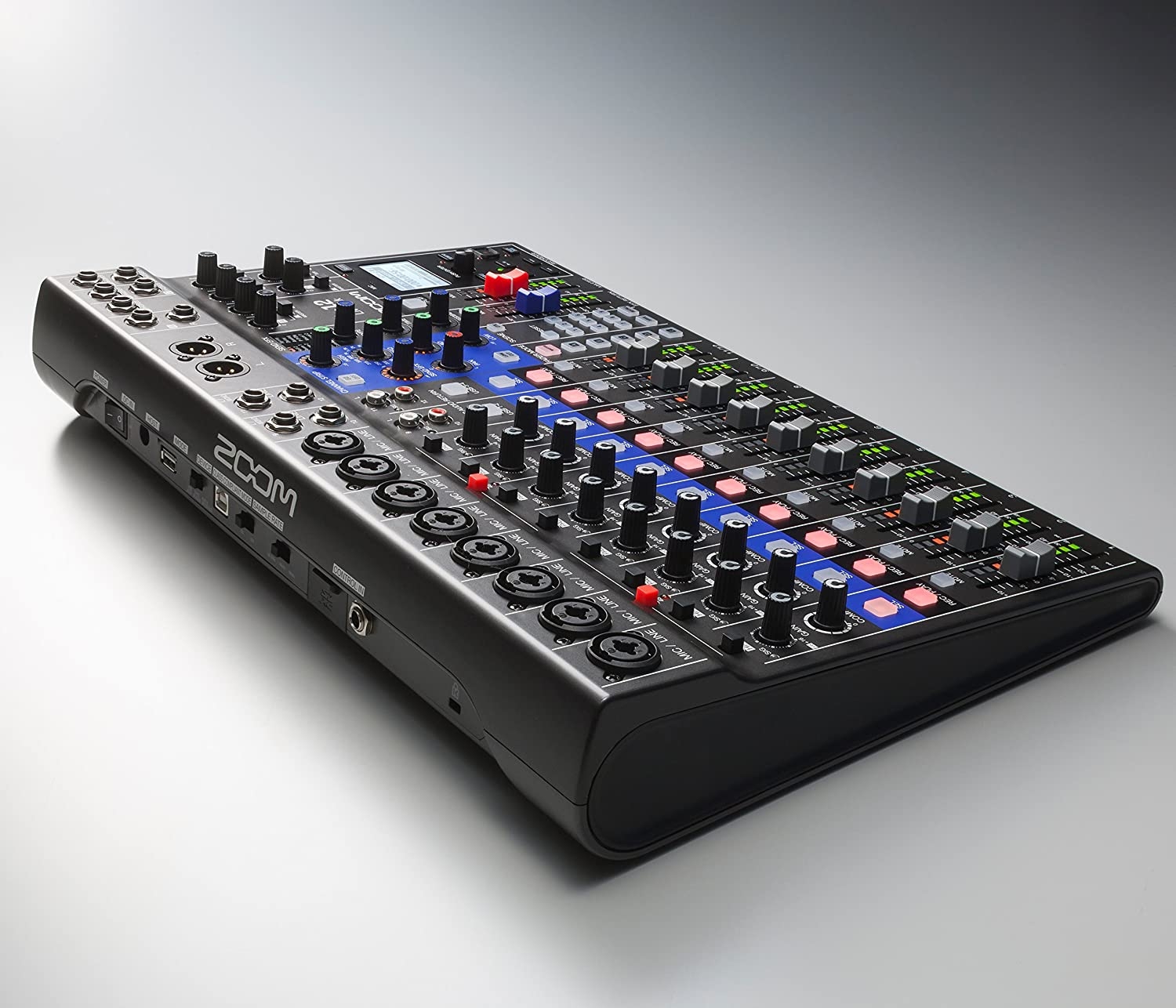 Zoom LiveTrak L-12 Digital Mixer & Multitrack Recorder, for Music, Podcasting, and More, 12-Input/ 14-Channel SD Recorder, - Image 4