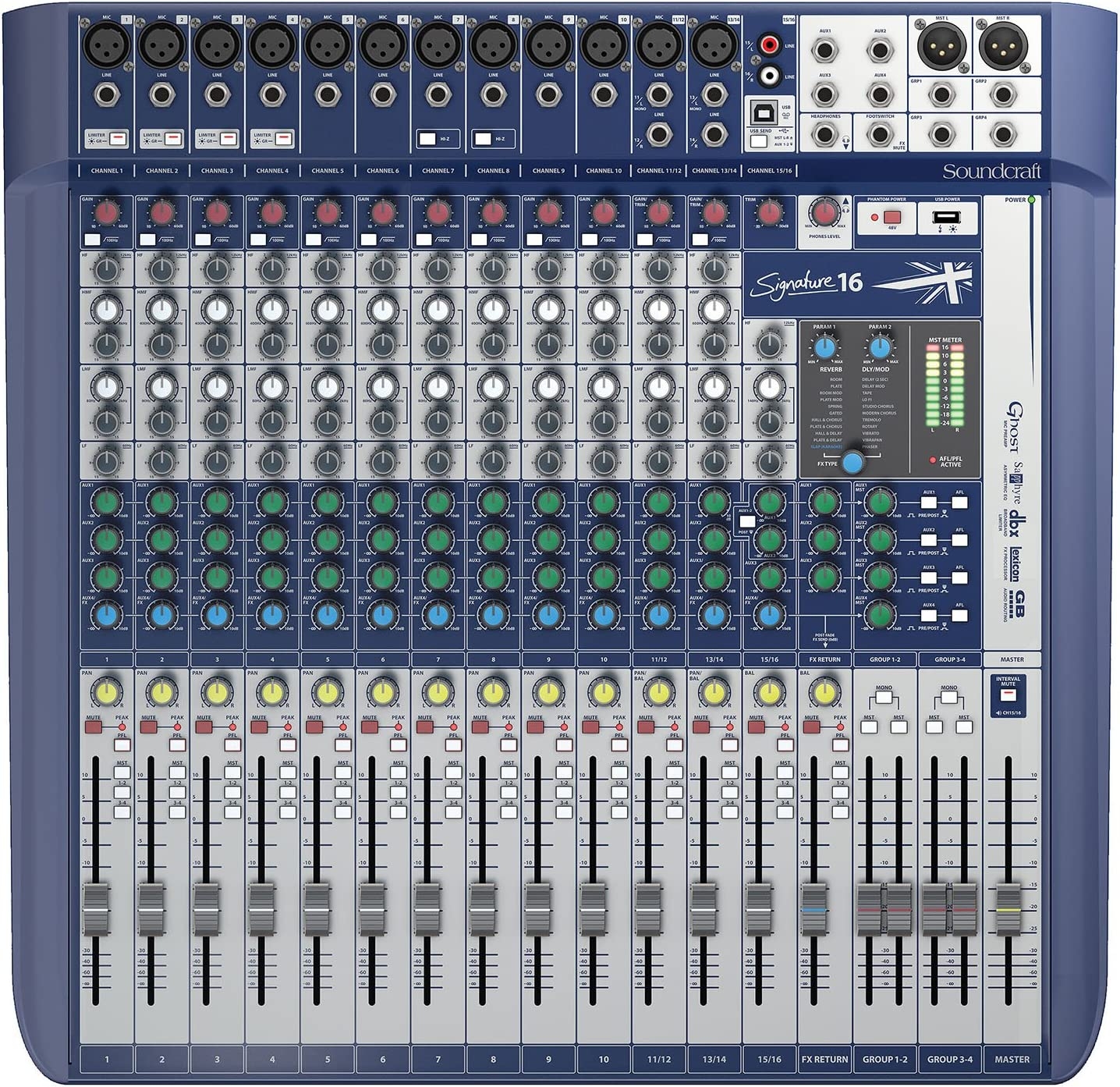 Soundcraft Signature 12MTK Analog 12-Channel Multi-track Mixer with Onboard Lexicon Effects