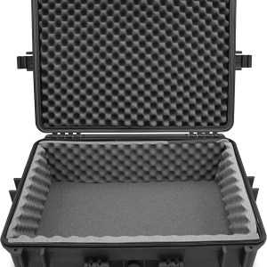 CASEMATIX Waterproof DJ Mixer and Accessories Case Compatible with Zoom LiveTrak L-12 12 Channel Digital Audio Mixer And
