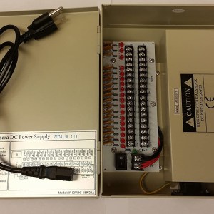 CCTV Power Supply Box Distribution Unit 18 Ports Output PTC Fuse 12V DC 20Amp