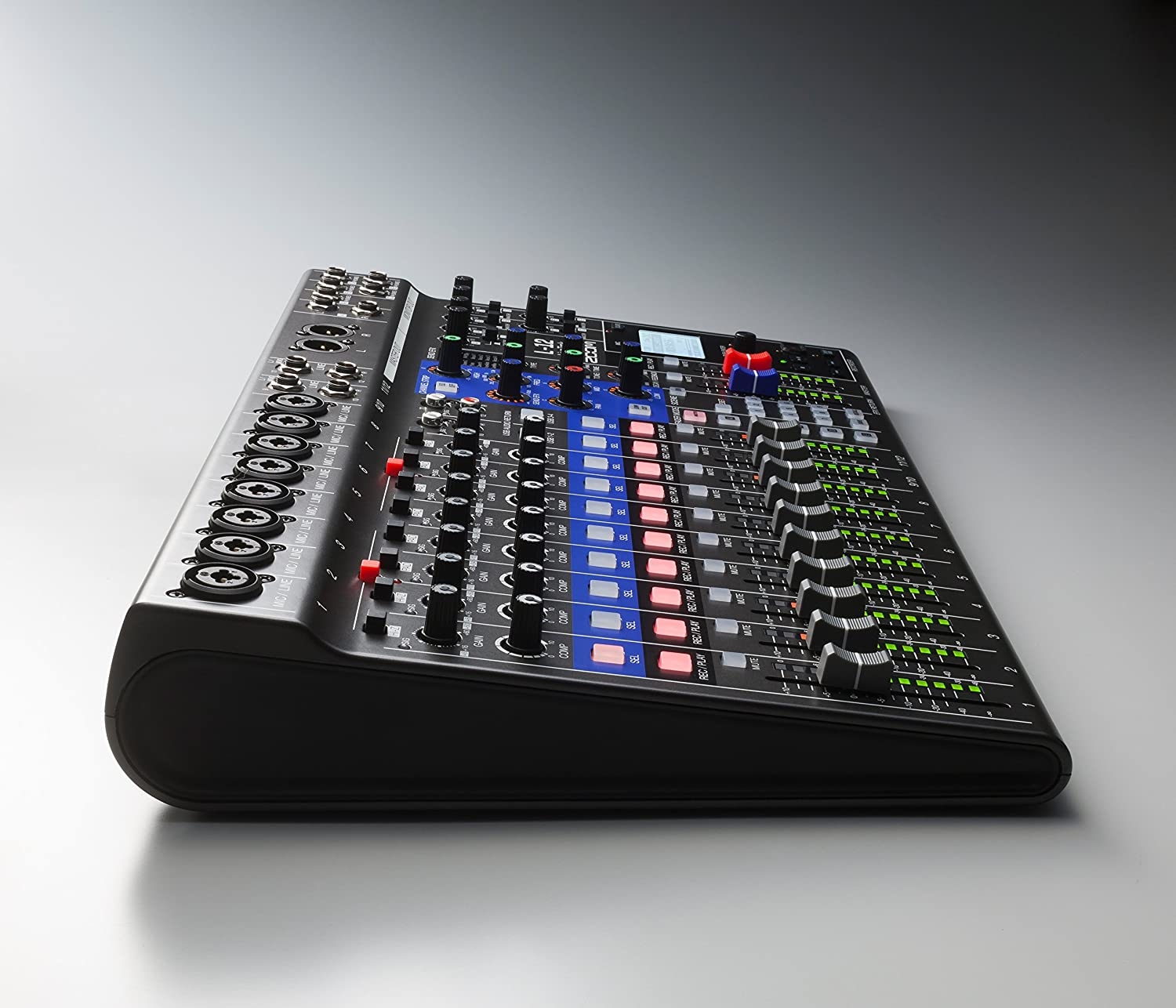 Zoom LiveTrak L-12 Digital Mixer & Multitrack Recorder, for Music, Podcasting, and More, 12-Input/ 14-Channel SD Recorder, - Image 10