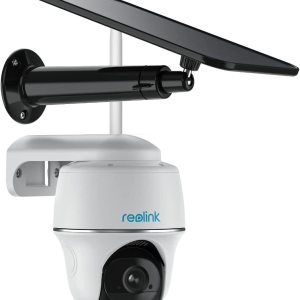 REOLINK Security Camera Wireless Outdoor, Pan Tilt Solar Powered with 2K Night Vision, 2.4/5 GHz Wi-Fi, 2-Way Talk, Works with Alexa/ Google Assistant for Home Surveillance, Argus PT w/ Solar Panel  Electronics