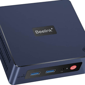 Newest 4 Cores 11th Gen Intel N5095 Beelink Mini-S Mini PC W-11 Pro, 8GB RAM 256GB SSD Gigabit Ethernet, 2.4G/ 5.0G WiFi, BT4.0, Dual HDMI Business Mini Desktop Computer, HTPC  Video Games