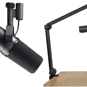 Shure SM7B Vocal Dynamic Microphone for Broadcast, Podcast & Recording, XLR Studio Mic for Music & Speech, Wide-Range Frequency,