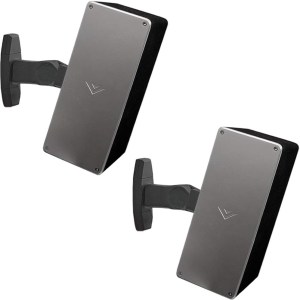 ECHOGEAR Speaker Wall & Ceiling Mount Pair - Universal Design Works with Vizio, Sony, & More - Tilt & Swivel Without Tools for
